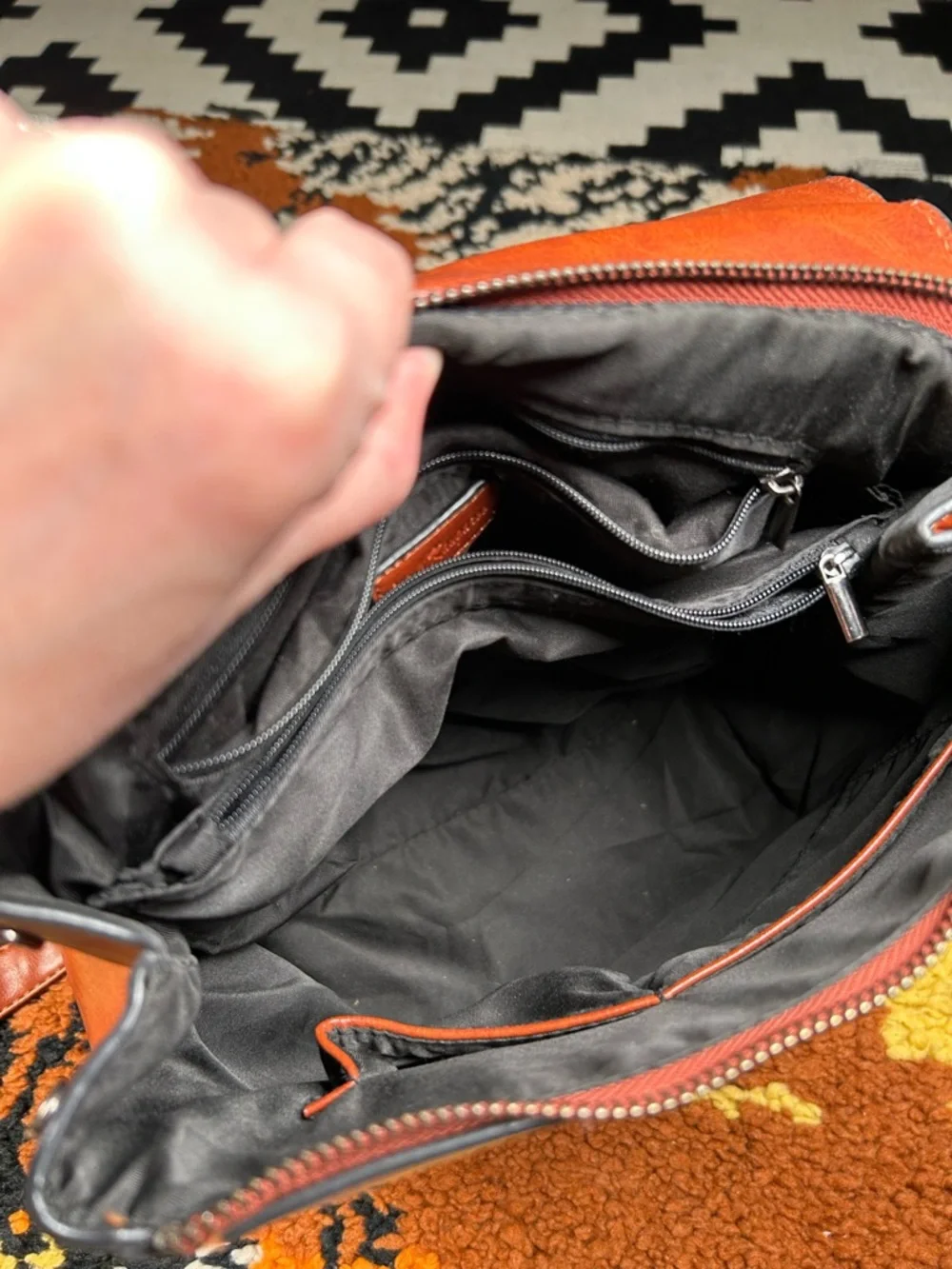 WINK KANGAROO, faux leather backpack!!